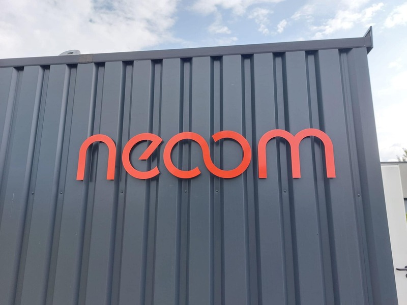 3D-Beschriftung necom Gebäude