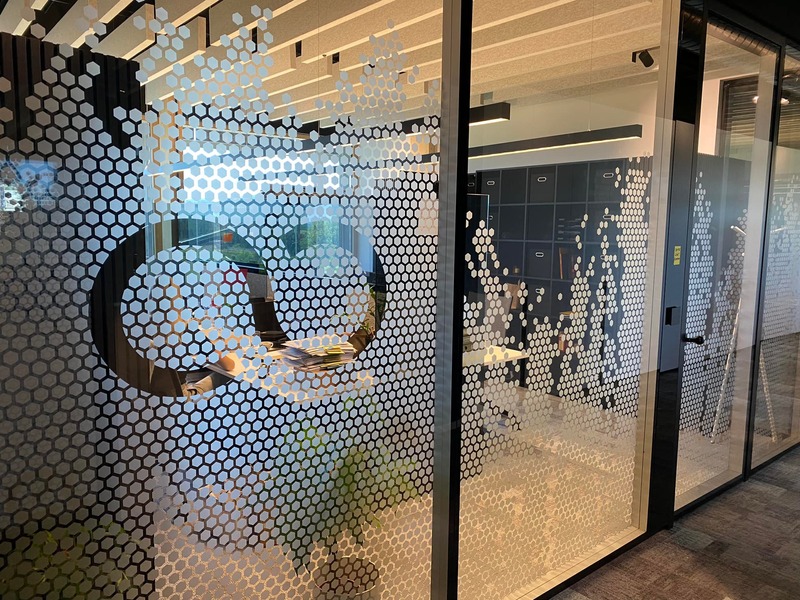 Architektur-Folierung Glasfassade