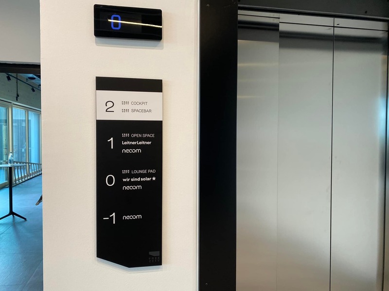 Leitsystem und Beschilderung